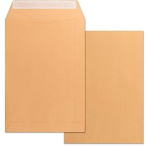 Enveloppes en papier, enveloppe en papier kraft, format Din C4 229 x 324 mm, enveloppe en papier avec bande de silicone pour invitations, expéditions ou stockage · m-office (1000 pcs, 229 x 324 mm)