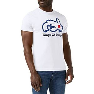 Kings of Indigo Darius T-shirt voor heren, Wit (Carp White 7115)