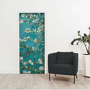 Deursticker van hoogwaardig pvc, deursticker voor deuren van Van Gogh, eenvoudig en zonder luchtbellen aan te brengen, voor binnendeuren, 83 x 210 cm, uittrekbaar