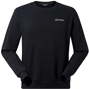 Berghaus Sweatshirt voor heren, ronde hals, logo, Zwart