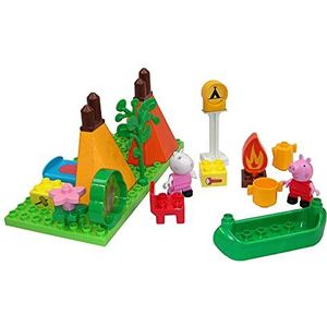 Peppa Pig Big Bloxx Campingset, Peppa Pig Bouwpakket, bouwpakket, 25-delige set voor kinderen vanaf 18 maanden