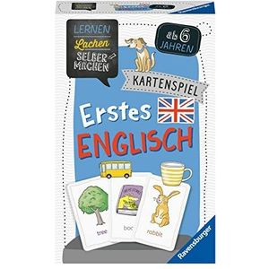 Ravensburger 80543 - DIY leren: eerste Engels, kinderspel vanaf 6 jaar, educatief spel voor 1-4 spelers, kaartspel