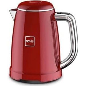 Novis KTC1 - Elektrische Waterkoker - Temperatuur instelbaar - 1,6l - Rood