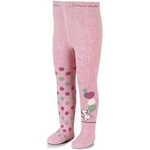 Sterntaler Baby meisje panty met muispatroon en pluche roze gemêleerd 128, roze melange, roze gemêleerd