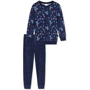 Schiesser Schlafanzug Lang Pijama set voor jongens, Donkerblauw II