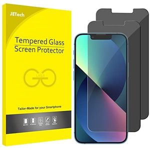 JETech Privacy Screen Protector voor iPhone 13 en iPhone 13 Pro 6,1 Inch, Anti-Spy Gehard Glas Schermbeschermer, 2-Stuks