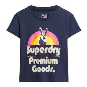 Superdry Chemise Femme, Lauren Navy, 36