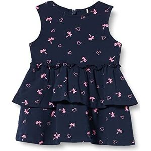 s.Oliver Robe pour bébé fille avec volants et imprimé, Bleu 59a1, 74