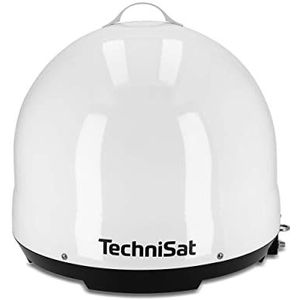 TechniSat SKYRIDER Dome ISI Système satellite mobile pour camping/camping-car (antenne satellite automatique, optimisée pour Astra 19,2°, LNB simple, couvercle de protection contre les intempéries,