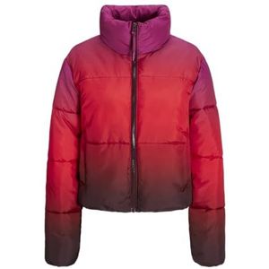 JJXX Jxiris Puffer OTW gewatteerde damesjas, Fuchsia, M