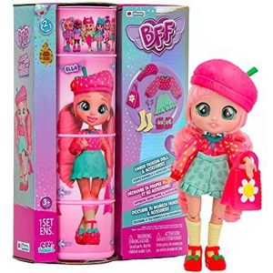 BFF Cry Babies S2 Ella | Mode verzamelpop met lang haar, stoffen kleding en 9 accessoires - speelgoed cadeau voor meisjes en jongens vanaf 5 jaar