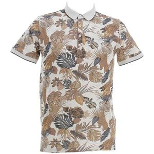 Teddy Smith Polo Homme, Blanc Ivoire Chine/Motif, XL