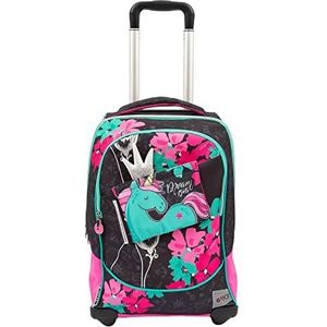 Go Pop 23 Trolley 2 wielen, model Flamingo, voor kinderen vanaf 3 jaar, Gg9Q3410, Giochi Preziosi, Fantasi, afmetingen: 34 x 47 x 23 cm, litri 36, Go Pop, Fantasie, go pop