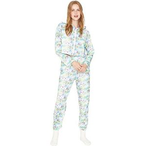 TRENDYOL Pyjama-set, meerkleurig, batik-print, meerkleurig, XS, Meerkleurig