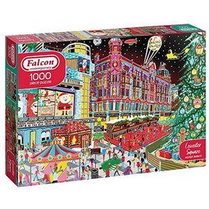 Jumbo, Falcon Contemporary Leicester Square at Christmas puzzel voor volwassenen, 1000 stukjes