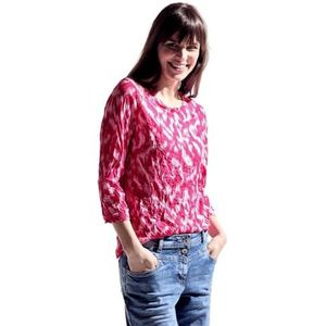 Cecil B321156 T-shirt met 3/4 mouwen voor dames, Roze sorbet