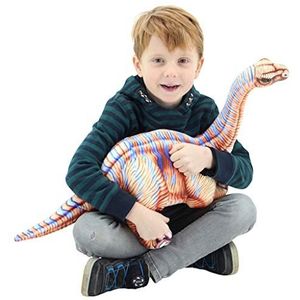 Sweety Toys 10851 dinosaurus stof, 78 cm, bruin
