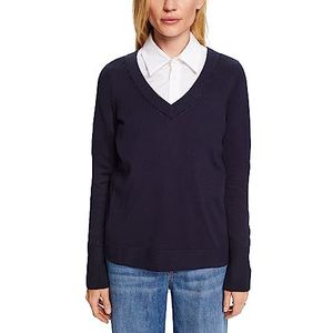 ESPRIT 993ee1i321 dames sweatshirt, Navy Blauw