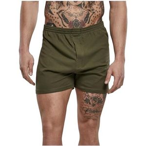 Brandit Boxershorts in camouflage-look, maten S tot 7XL, Olijf