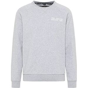 DreiMaster Sweat-shirt à col rond pour homme, Gris clair (mélange gris clair), XL