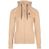 Gorilla Wear - Marion Ziped Hoodie - zwart - bodybuilding sport dagelijks gebruik, vrije tijd met logo-print, licht en comfortabel voor optimale beweging van polyester katoen, Beige