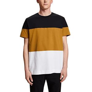 ESPRIT Collection T-shirt Colourblock 100% coton, Noir, M