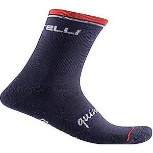 CASTELLI Quinze Soft Merino Sock Unisex Sokken, Dark Blue, S, Donkerblauw