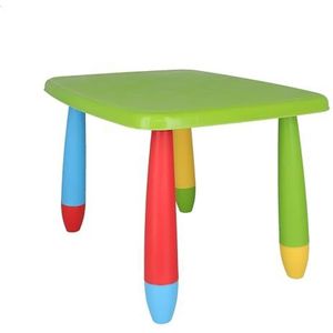 Mueblear Rechthoekige tafel, kindergroen, kunststof