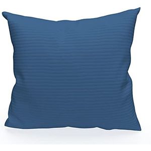 Soleil d'Ocre Leo kussenhoes Leo, 40 x 40 cm, polyester, 40 x 40 cm, blauw