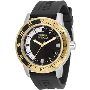 Invicta Specialty - Herenhorloge kwarts van roestvrij staal - 45 mm, goud/zwart, Quartz horloge
