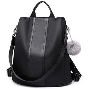 Miss Lulu Femme Sac à Dos, Noir, Taille Unique, Noir, Taille unique, Décontracté