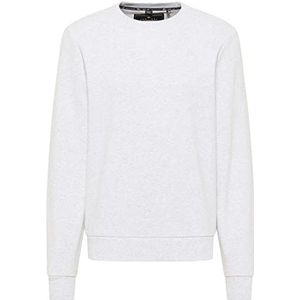 Drymaster Sweat-shirt pour homme en coton biologique, Mélange de laine blanche., XXL