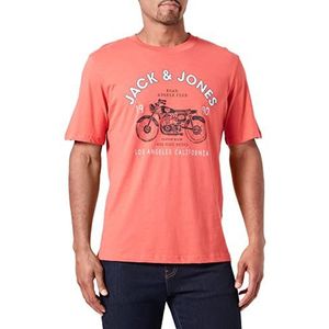 JACK & JONES Jprblubiker Tee Tg T-shirt voor heren, Bakee-appel