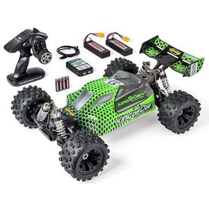 Carson 500409095 King of Dirt 2.0 100% RTR groen - op afstand bestuurbare offroad-auto, topkwaliteit, 75 km/u, RC modelbouw