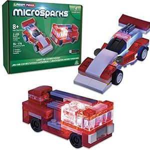 Laser Pegs, LAM02 dubbele voertuigset, constructie, baksteenlicht, speelgoed voor kinderen vanaf 8 jaar