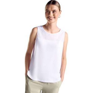 STREET ONE Haut avec dentelle, Blanc., 38