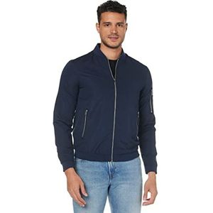 Jack & Jones Plus Jjerush Bomber Ps Noos Bomberjack voor heren, marineblauw blazer