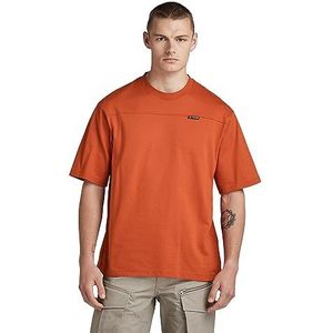 G-STAR RAW Boxy Base 2.0 R T T-shirts voor heren, Oranje (Rooibos Tea D23726-c336-g052)