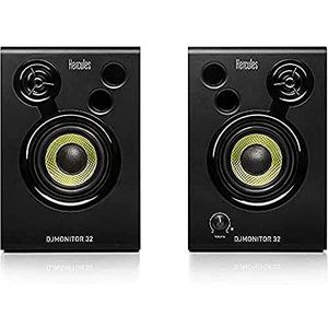 Hercules DJMonitor 32 actieve luidspreker, 2 x 15 watt RMS, zwart