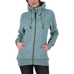 alife & kickin Vivianak F Trainingsjack voor dames, fleecejack voor dames, vrijetijdsjas, sweatshirt met ritssluiting, XS tot XXL, dames, Pacifische mix