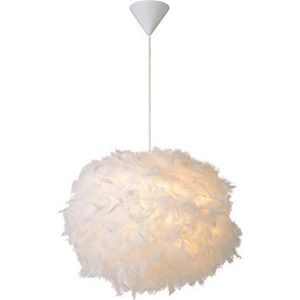 Lucide GOOSY SOFT - Hanglamp - Diameter 50 cm - 1xE27 - Wit, 50 x 50 x 165 cm