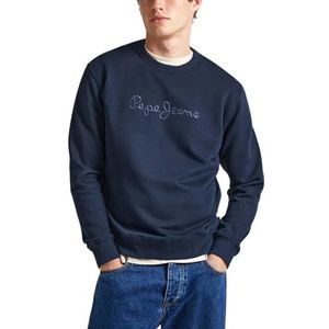 Pepe Jeans Joe Crew Trainingspak voor heren, Blauw (Dulwich Blue)