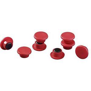 Durable 470103 magneten (15 mm, 75p) 8 stuks rood voor prikbord, koelkast
