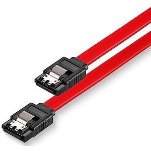 Sonero® SATA III datakabel 6 Gb/s, 0,30 m, gebogen, rood