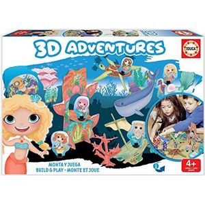 Educa Borrás-3d zeemeerminnen-Adventures 3D-puzzel 18230 - Spaanse versie