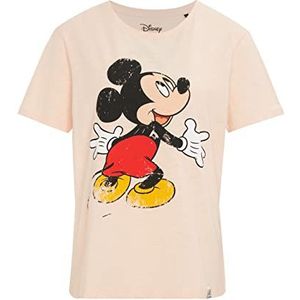 Recovered Disney Mickey Mouse Hug Dames T-Shirt Slim Pink, Meerkleurig