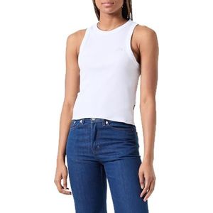 Vans Ribbing Tank-b T-shirt dames, Wit.