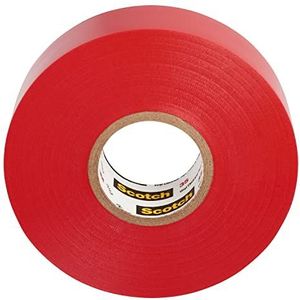 Scotch© Vinyl tape, elektrisch, 19 mm x 20 m, rood
