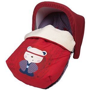 Babyline 3000600R - draagtas voor baby's, volledig van fleece, met cadeauafdekking