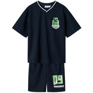 NAME IT Nkmmose Minecraft Nreg Ss Poly Set Bfu Nkmmose Minecraft Nreg Ss Poly Set Bfu Jongens (1 stuk), marineblauw blazer
